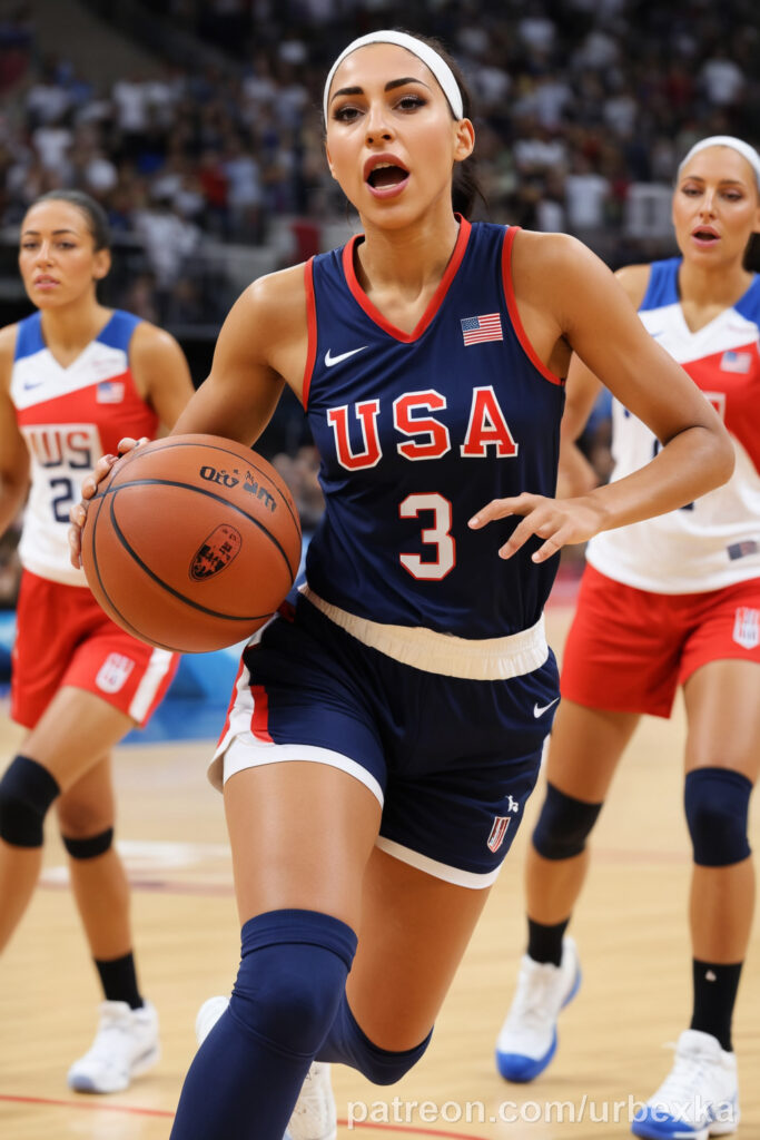 USA national women's basketball team dominating the court, Dreamteam